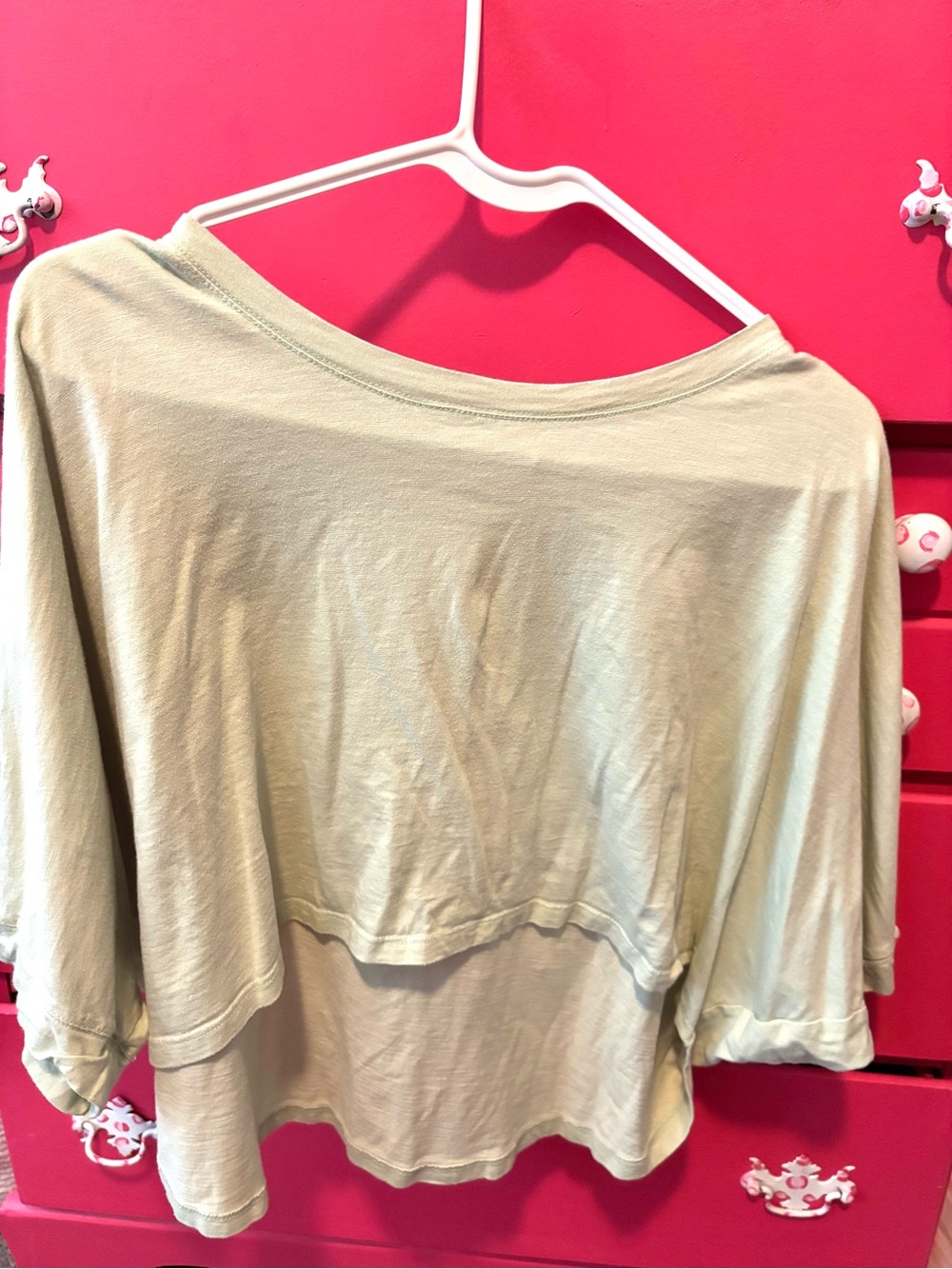 Double Zero Sage Green Cropped Top